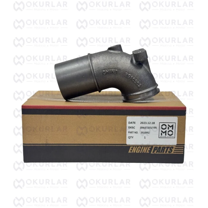 Cummins 4BT 6BT Egzoz Çıkış Bağlantı Borusu 3910992